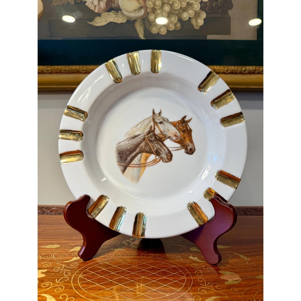 Vintage Horse Ashtray • Signed HD Ammerman 1964